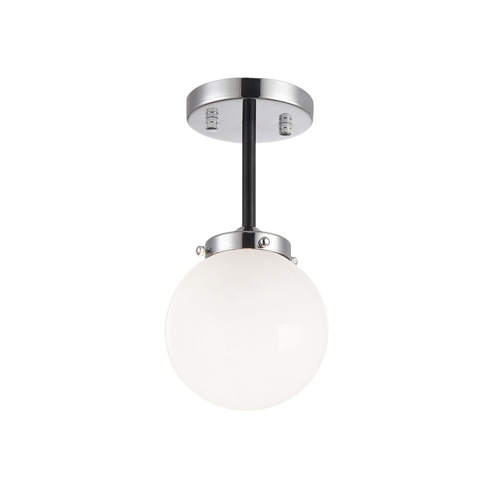 Plafonnier Maru - Chrome Opale by Matteo Lighting | Luminaires & cie