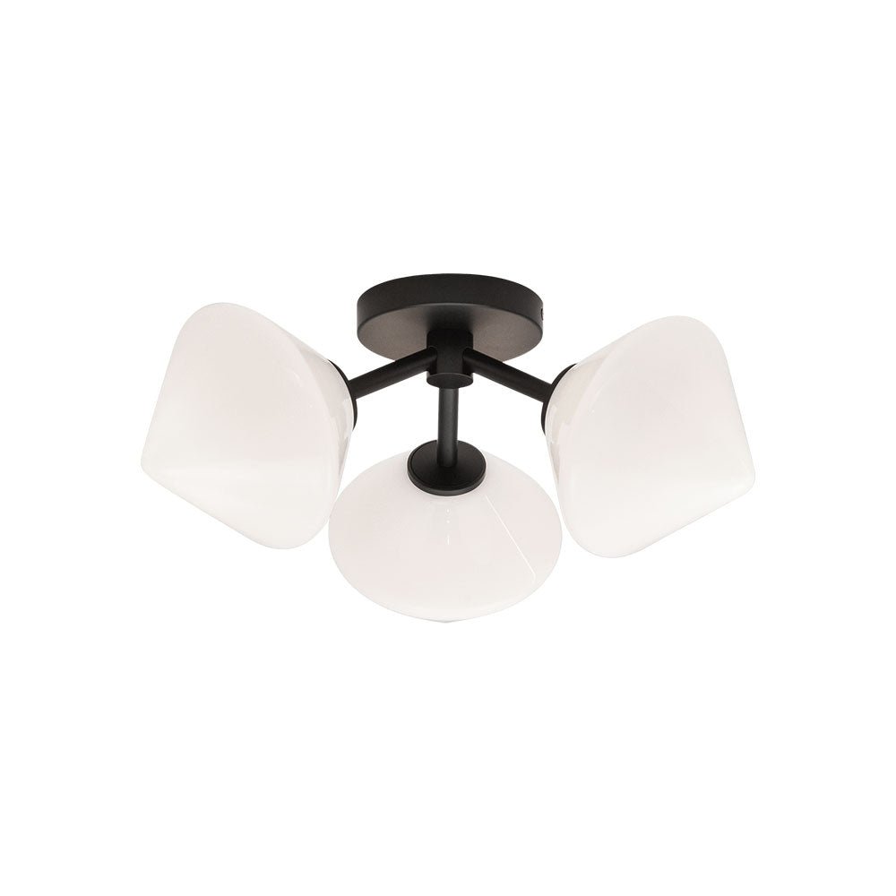 Plafonnier Novo - Opale Noir 16 5/8" by Matteo Lighting | Luminaires & cie
