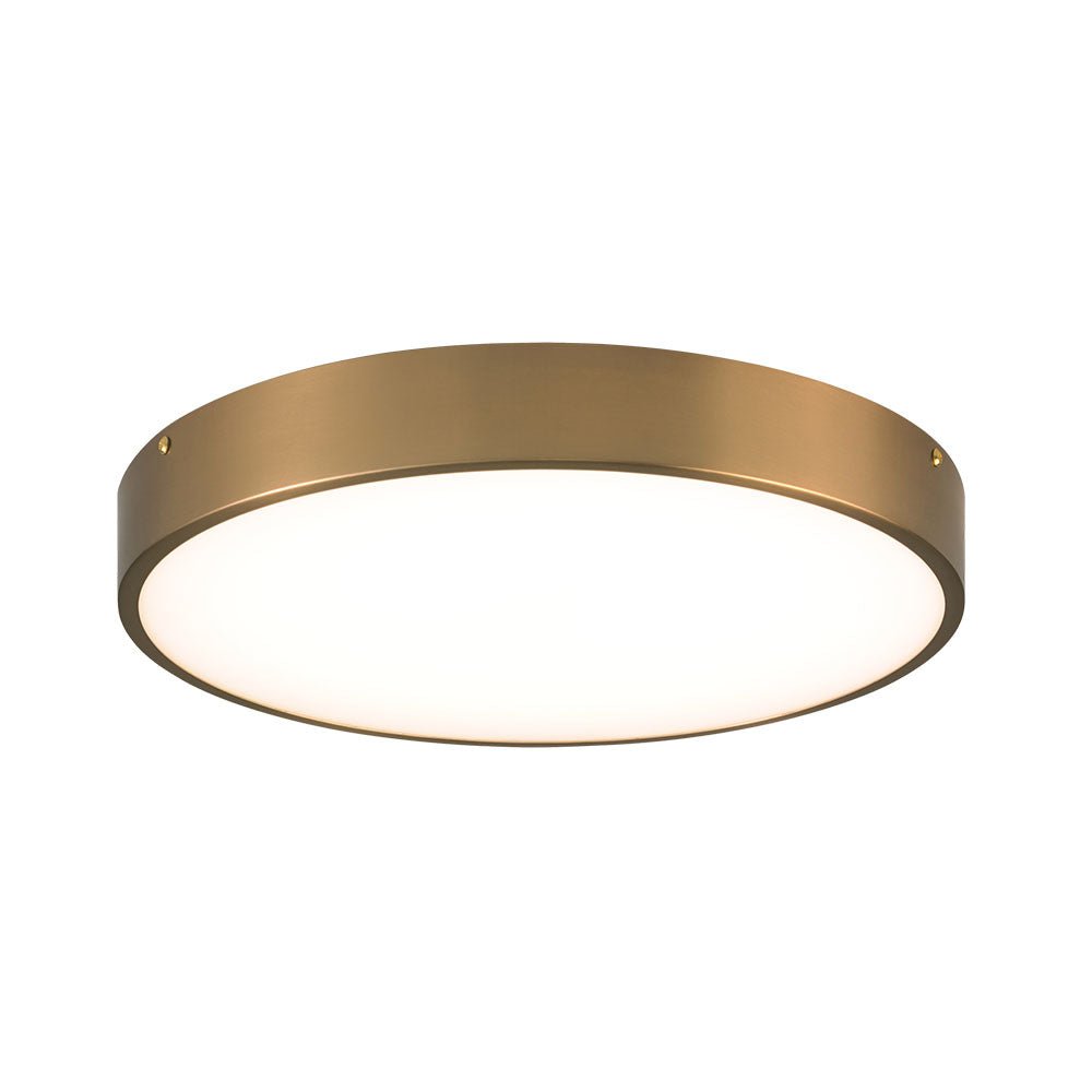 Plafonnier Plato - Laiton doré vieilli 15" by Matteo Lighting | Luminaires & cie