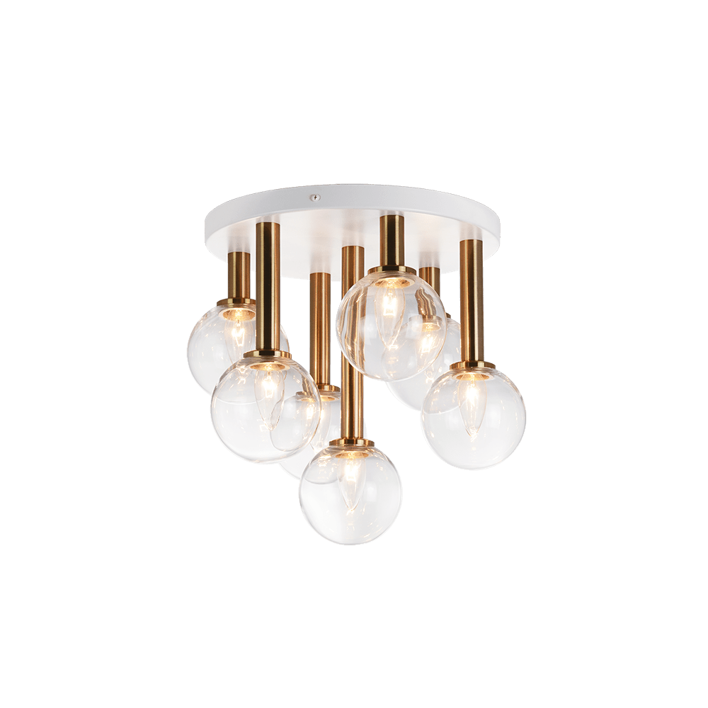 Plafonnier Stellar - Laiton doré vieilli Claire by Matteo Lighting | Luminaires & cie