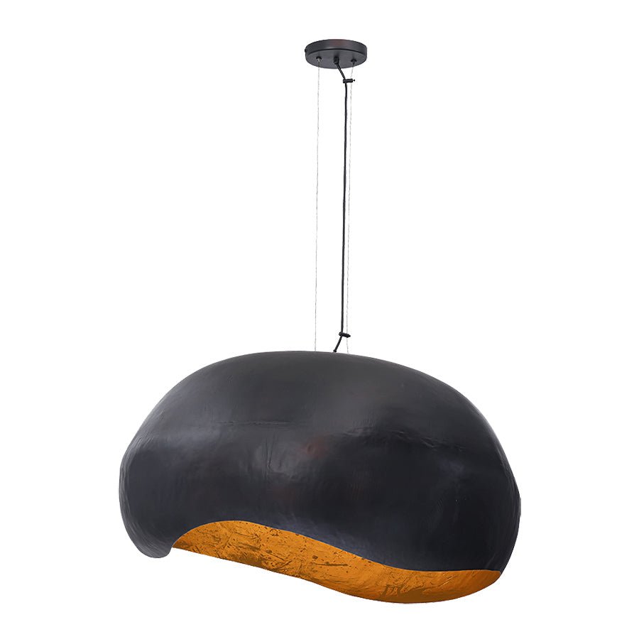 Suspension Baleia - Noir mat et or 36" by Eurofase | Luminaires & cie