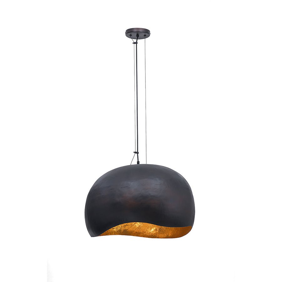 Suspension Baleia - Noir mat et or 24" by Eurofase | Luminaires & cie