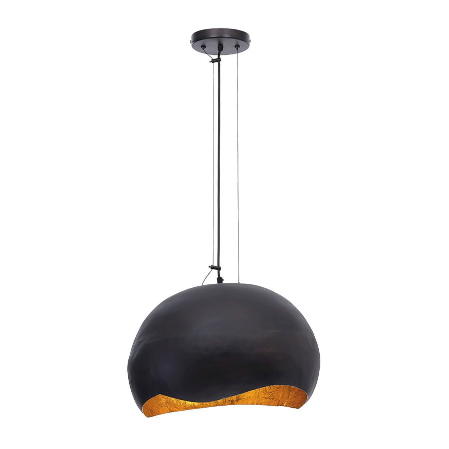 Suspension Baleia - Noir mat et or 18" by Eurofase | Luminaires & cie
