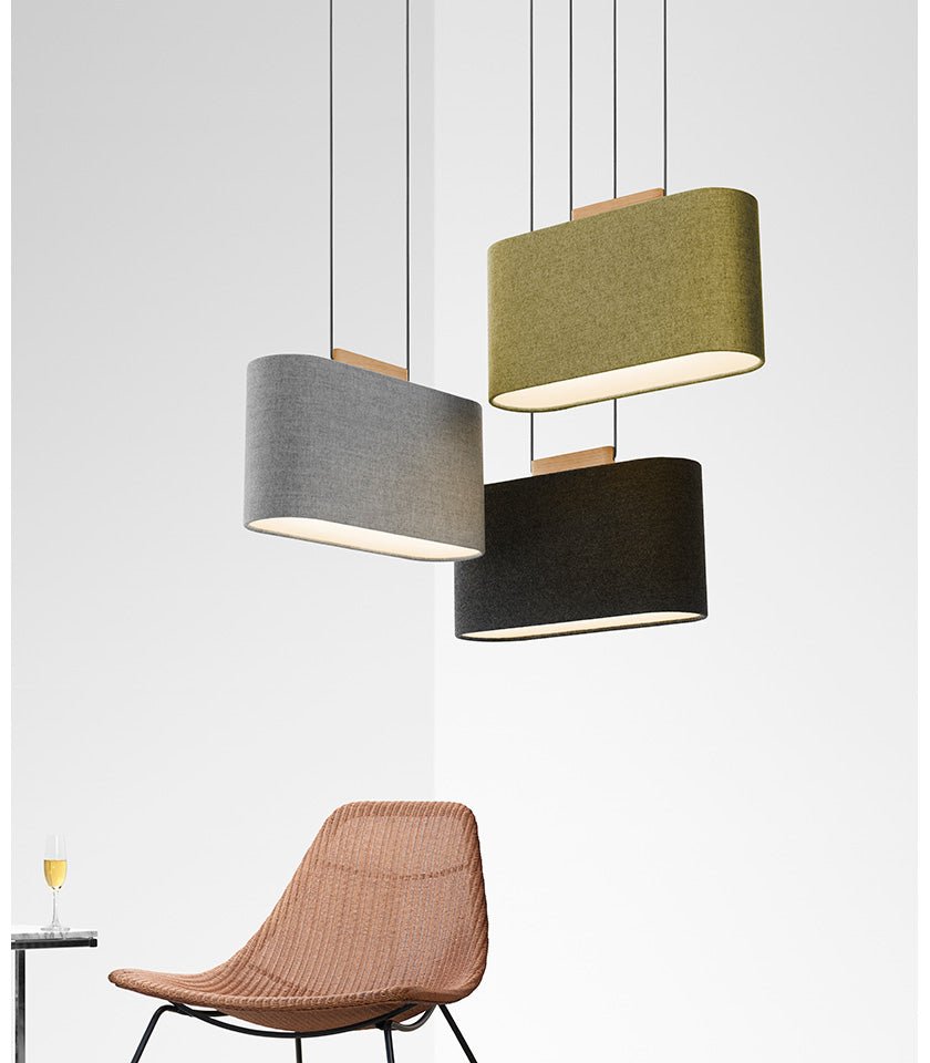 Suspension Belmont - Charbon Verre d'or / eau claire vieille by Pablo Designs | Luminaires & cie