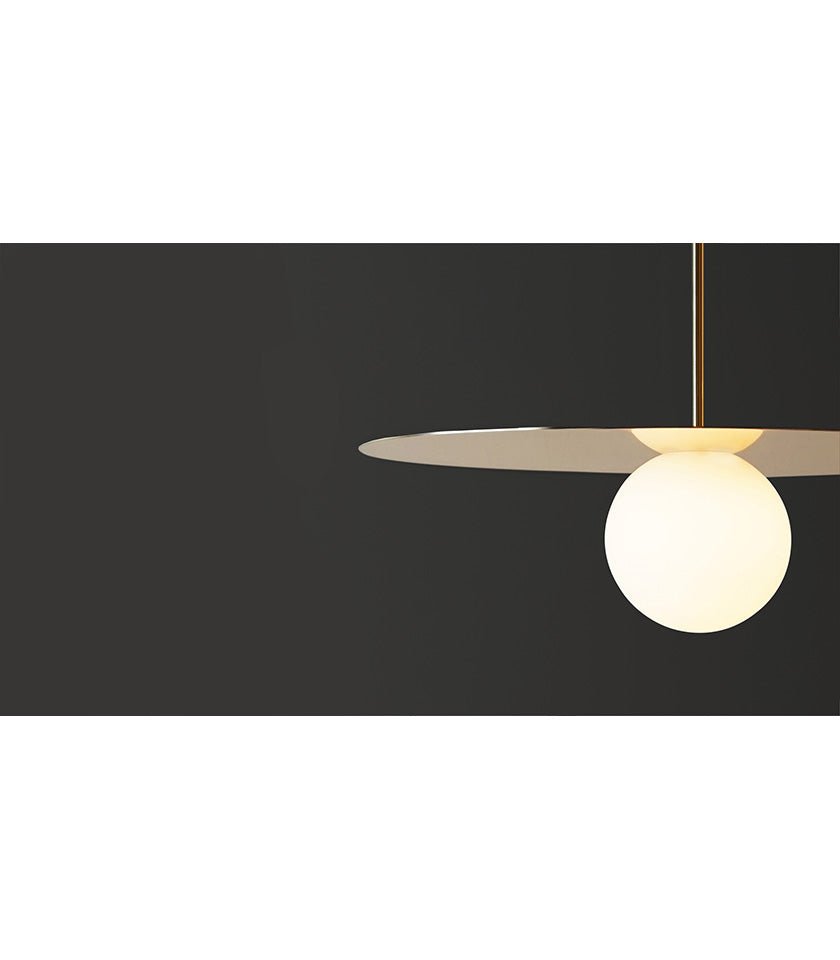 Suspension Bola Disc - Chrome 12 pouces by Pablo Designs | Luminaires & cie