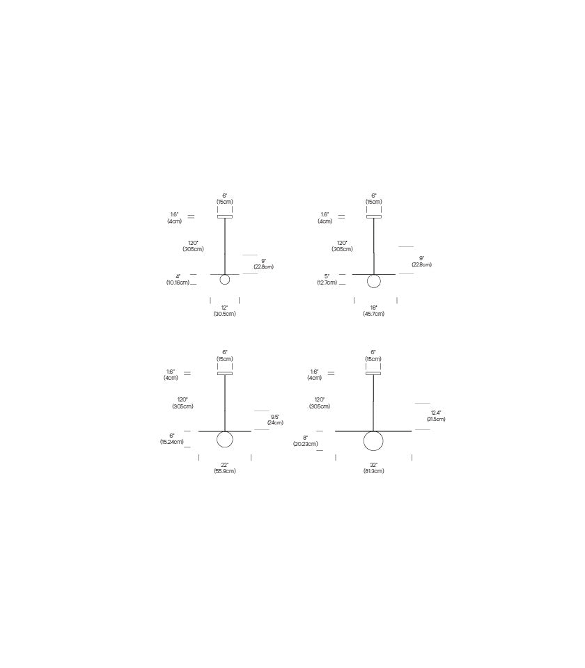 Suspension Bola Disc - Chrome 12 pouces by Pablo Designs | Luminaires & cie