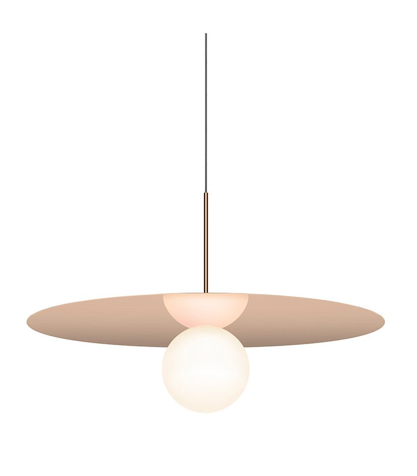Suspension Bola Disc - Or Rose 32 pouces by Pablo Designs | Luminaires & cie