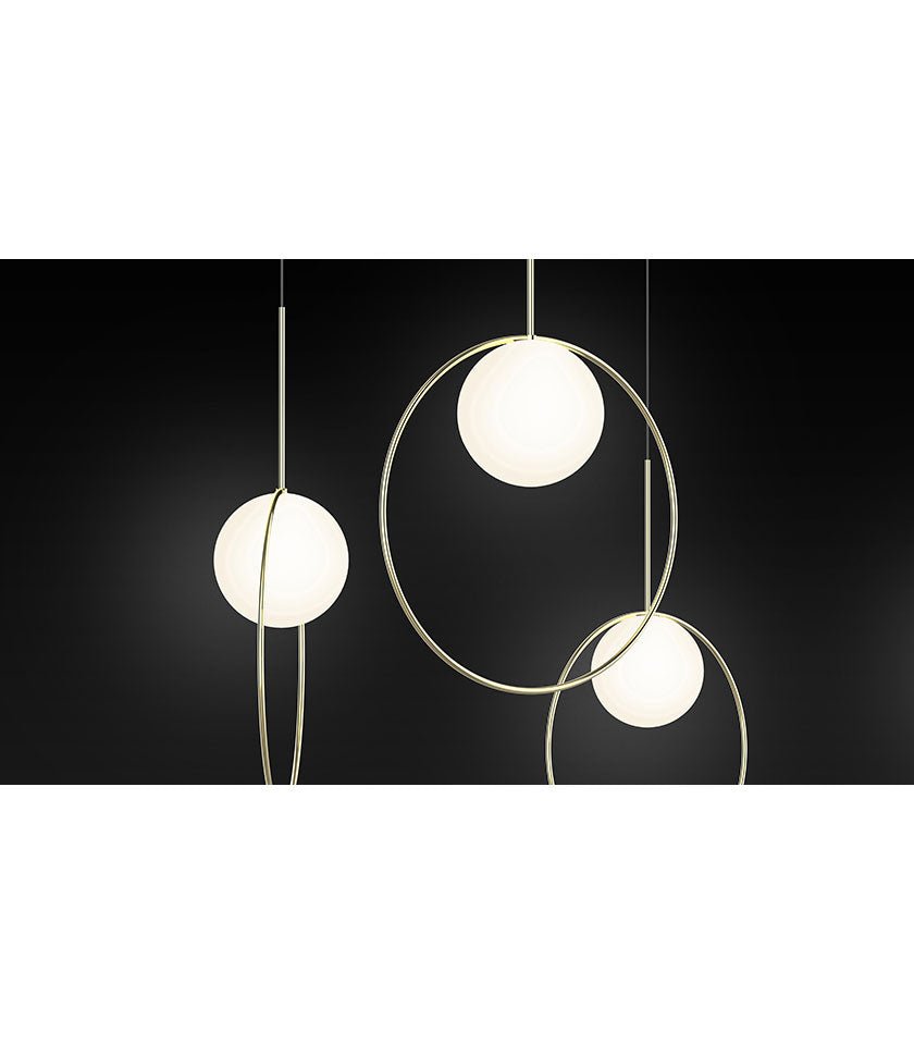 Suspension Bola Halo - Chrome 12 pouces by Pablo Designs | Luminaires & cie