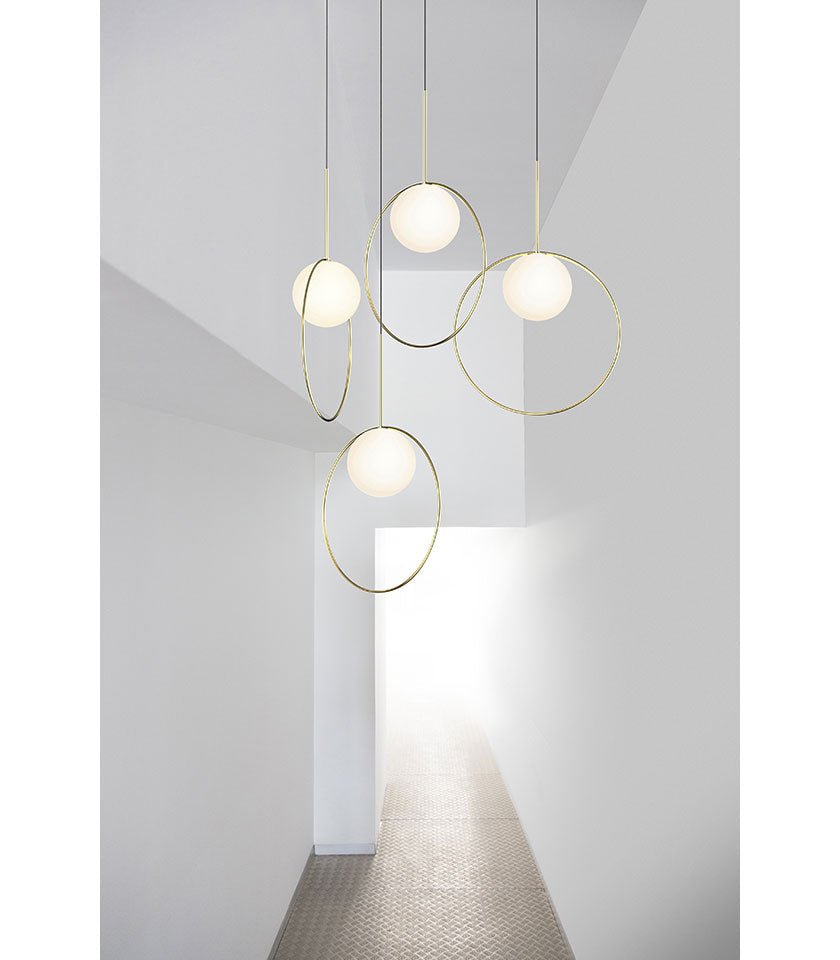 Suspension Bola Halo - Chrome 12 pouces by Pablo Designs | Luminaires & cie