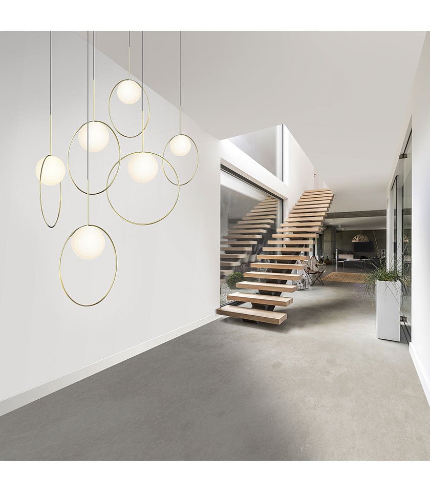 Suspension Bola Halo - Chrome 12 pouces by Pablo Designs | Luminaires & cie