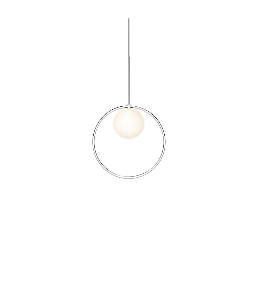 Suspension Bola Halo - Chrome 12 pouces by Pablo Designs | Luminaires & cie