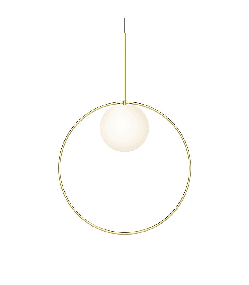 Suspension Bola Halo - Laiton 22 pouces by Pablo Designs | Luminaires & cie