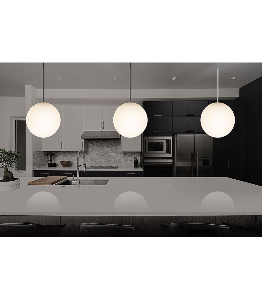 Suspension Bola Sphere - Chrome 12 pouces by Pablo Designs | Luminaires & cie