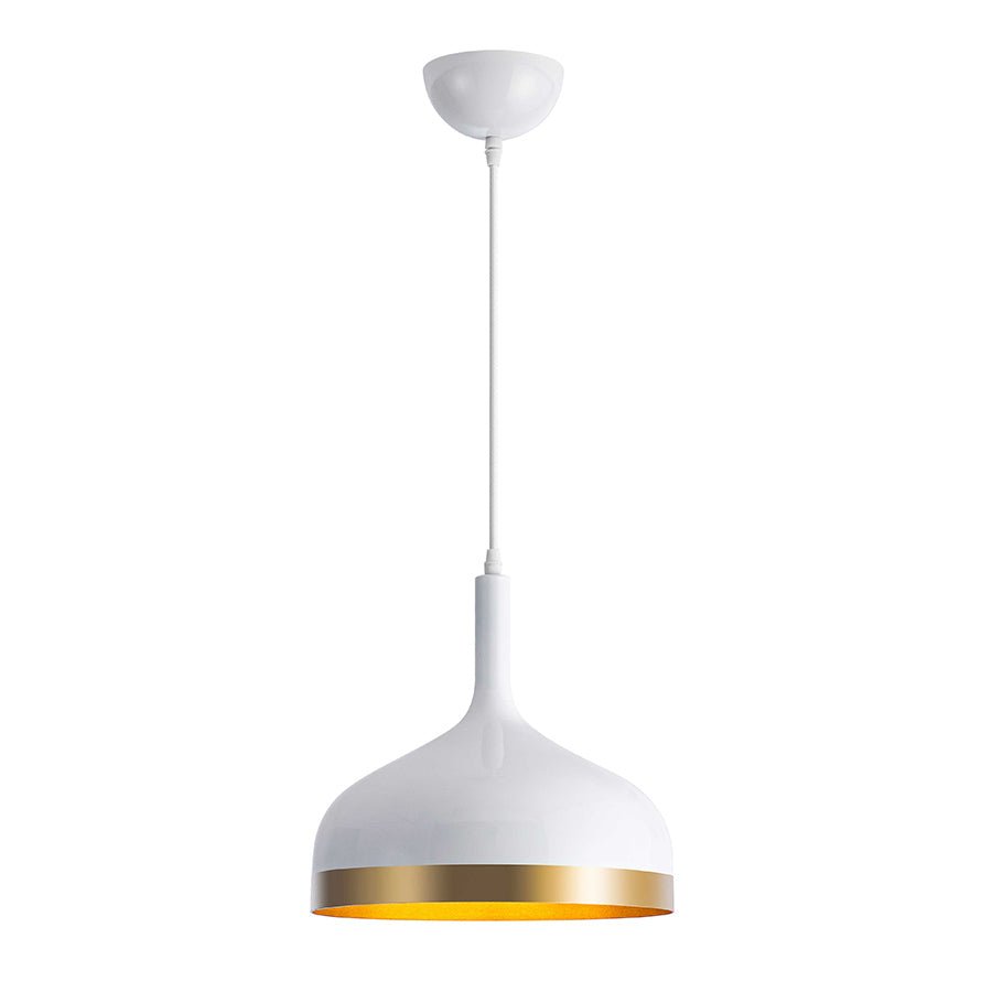 Suspension Dash - Blanc et or by Artcraft | Luminaires & cie