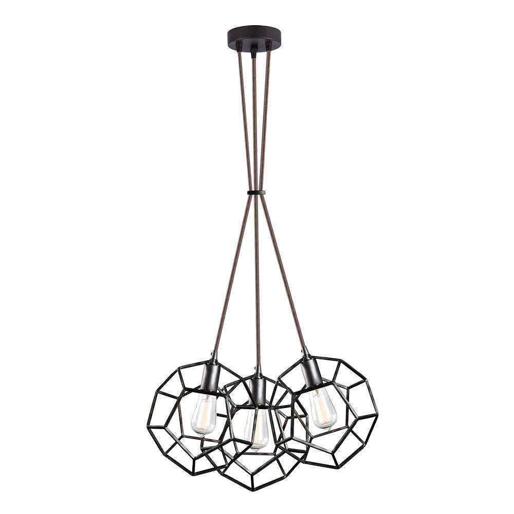 Suspension Geometry Series - Multiple x3 by Matteo Lighting | Luminaires & cie