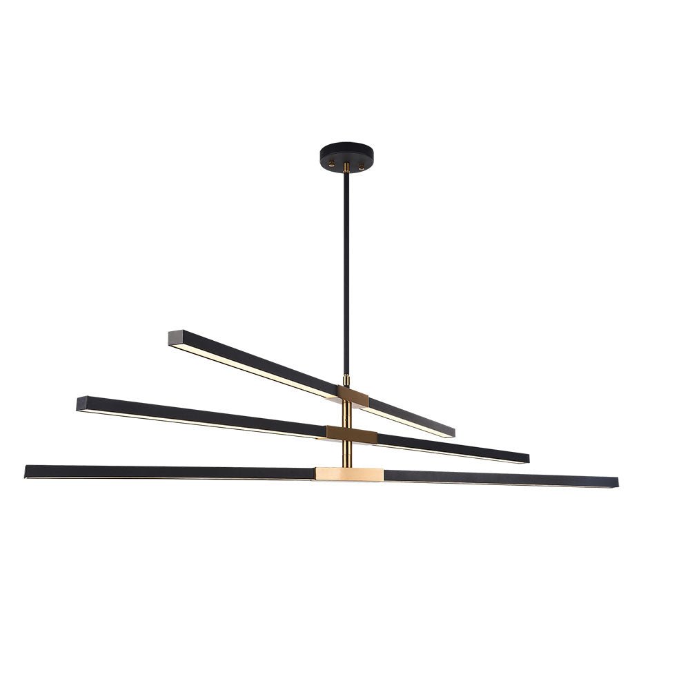 Suspension Lineare - Laiton Triple by Matteo Lighting | Luminaires & cie