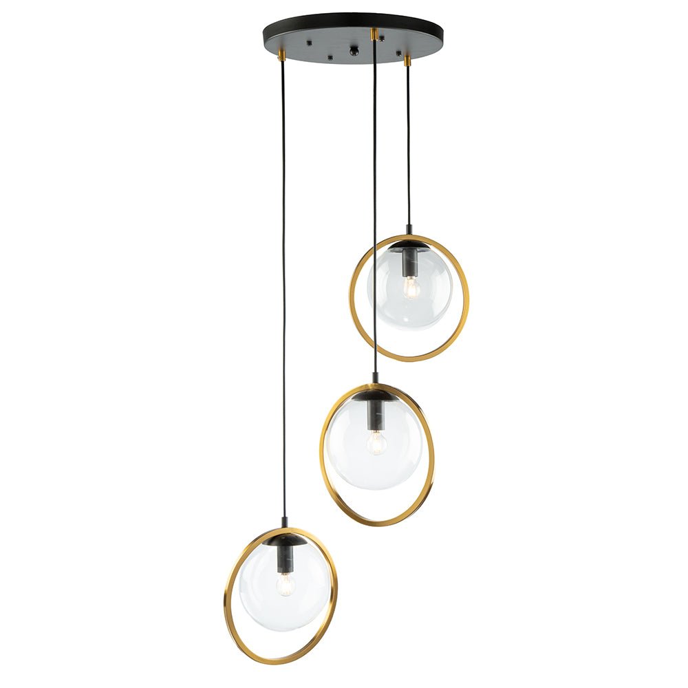 Suspension Lugano 3 Light - by Artcraft | Luminaires & cie