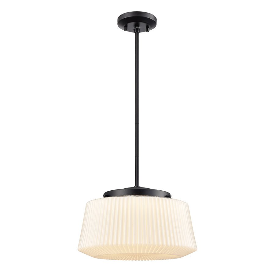 Suspension Lunenberg - Ébène Opale nervuré by DVI Lighting | Luminaires & cie