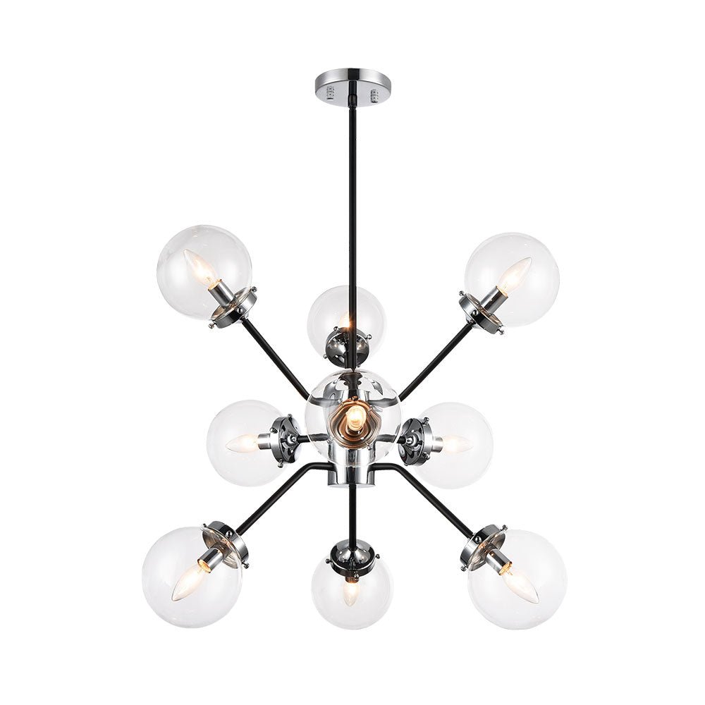 Suspension Maru - Chrome Claire 24" x 29" by Matteo Lighting | Luminaires & cie