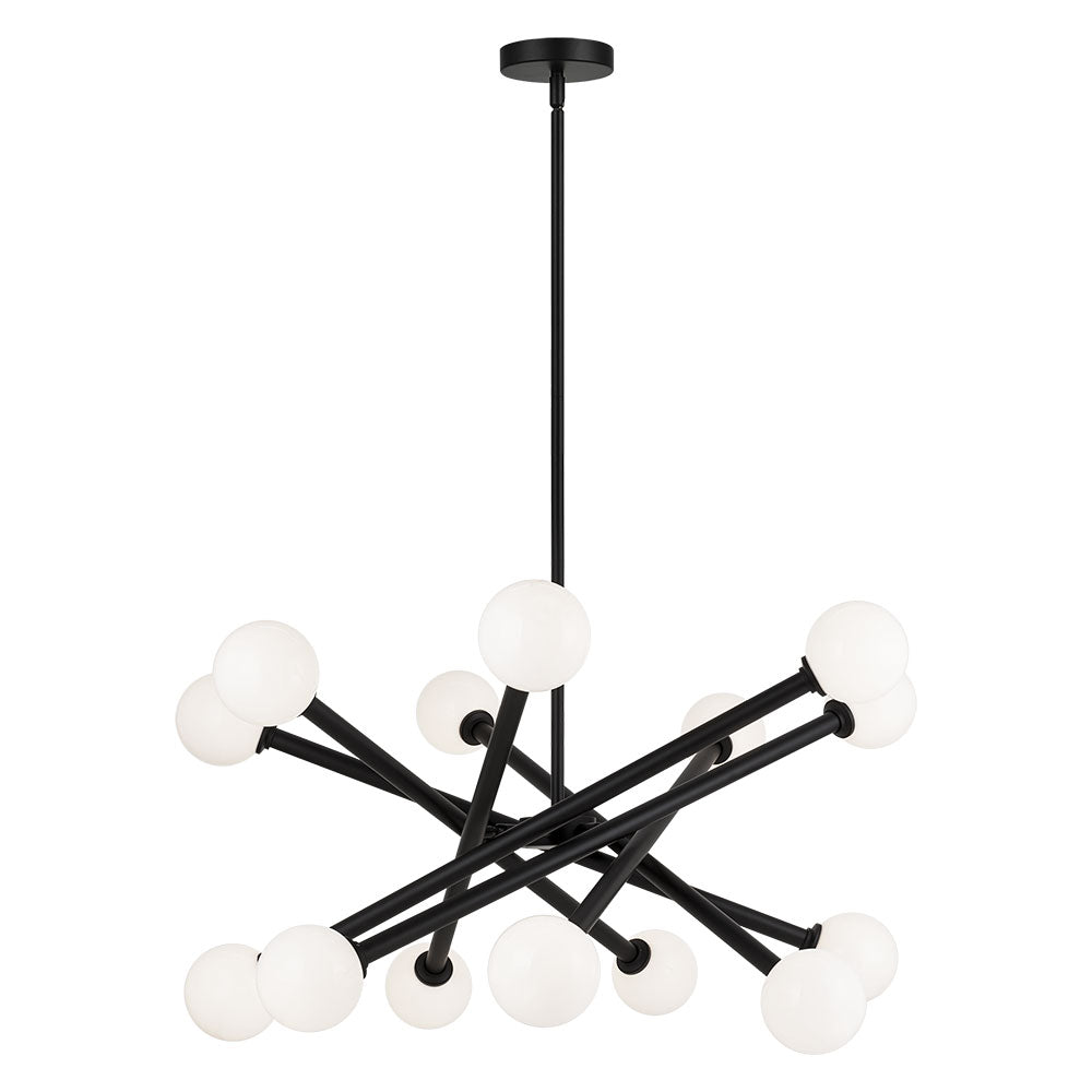Suspension Matchstix - Noir Opal 14 - lights by Matteo Lighting | Luminaires & cie