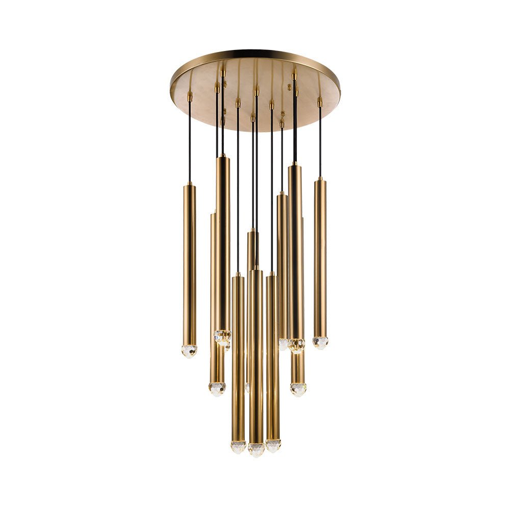 Suspension Reign - Laiton doré vieilli by Matteo Lighting | Luminaires & cie