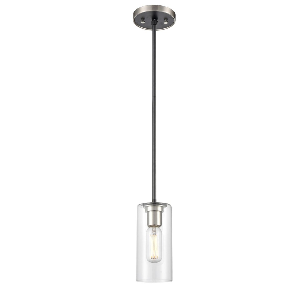 Suspension Simple Barker - Laiton et graphite by DVI Lighting | Luminaires & cie