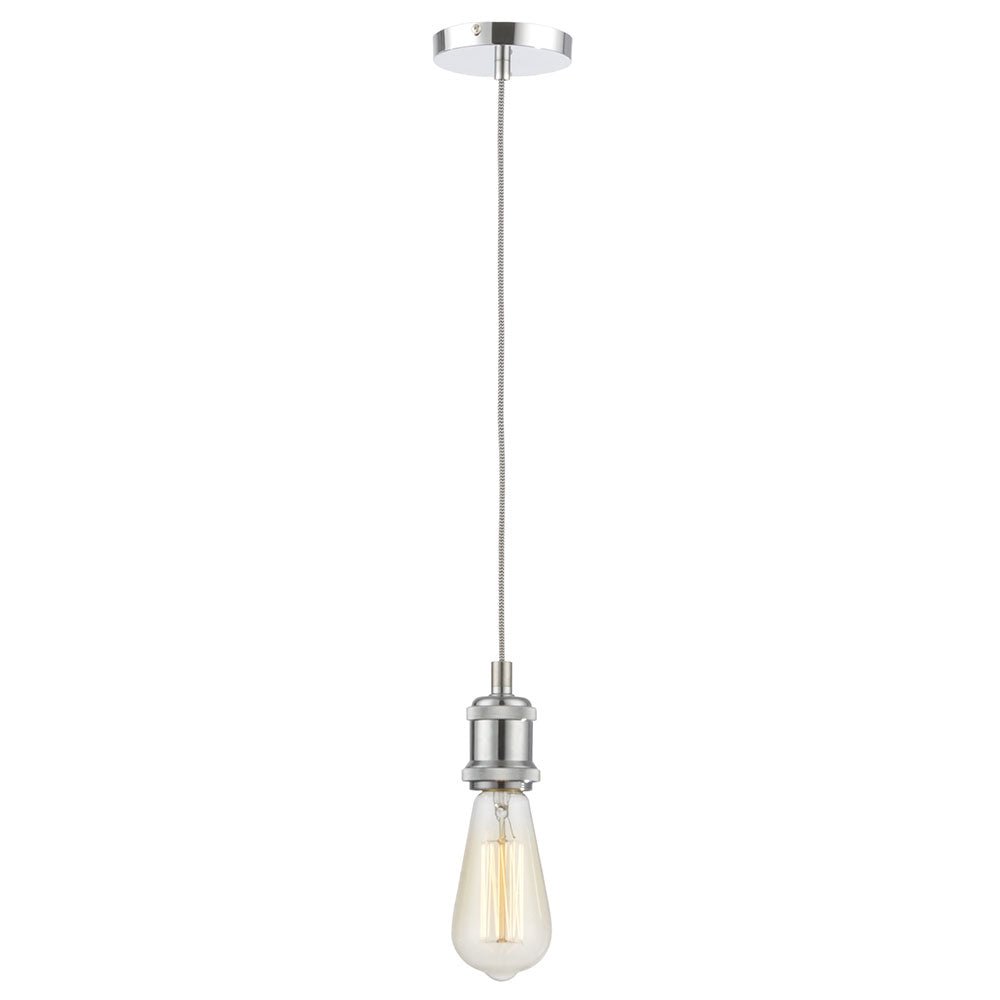 Suspension Sokkel - Chrome (fil rouge) by Creation Nova | Luminaires & cie