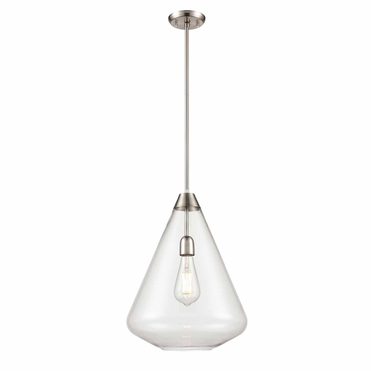 Suspension St. Julian - Nickel satiné 14.25" by DVI Lighting | Luminaires & cie