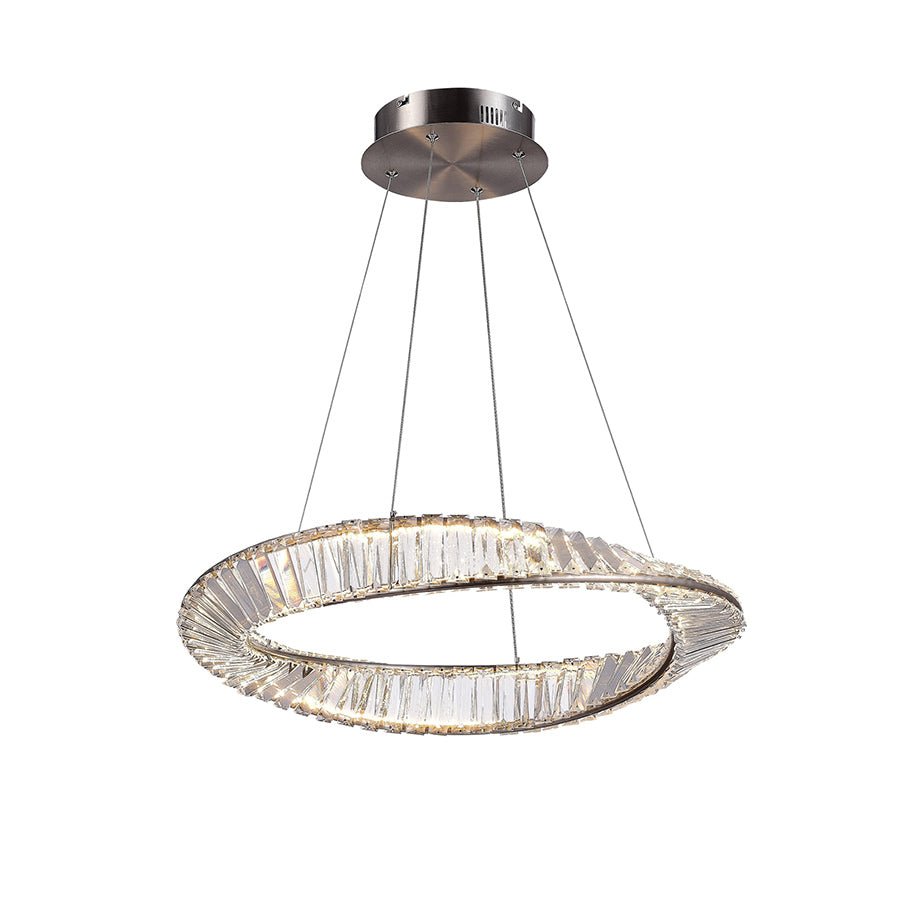 Suspension Stella - Nickel satiné 23.75" by Artcraft | Luminaires & cie
