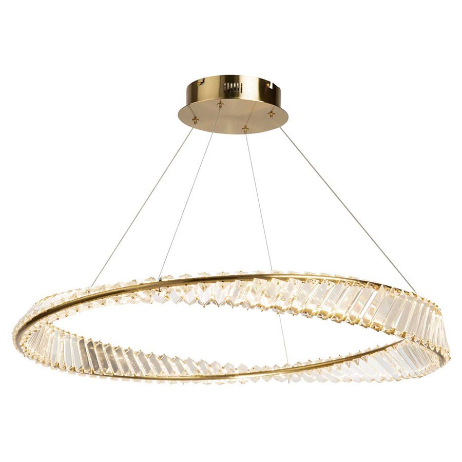 Suspension Stella - Laiton brossé 31.5" by Artcraft | Luminaires & cie