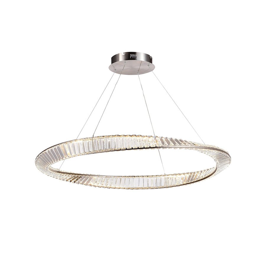 Suspension Stella - Nickel satiné 39.5" by Artcraft | Luminaires & cie