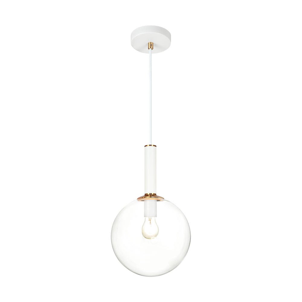 Suspension Stellar - Laiton doré vieilli Claire 17" by Matteo Lighting | Luminaires & cie
