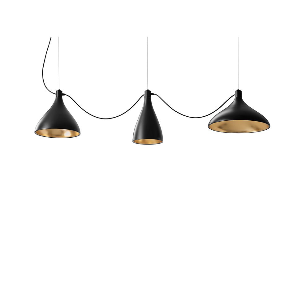 Suspension Swell String - Noir by Pablo Designs | Luminaires & cie