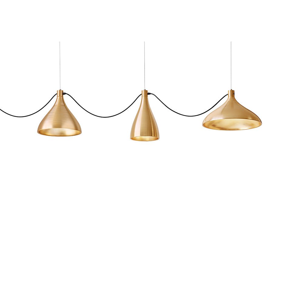Suspension Swell String - Laiton by Pablo Designs | Luminaires & cie