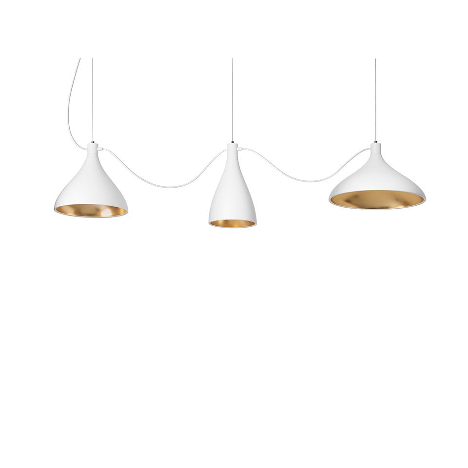 Suspension Swell String - Blanc by Pablo Designs | Luminaires & cie