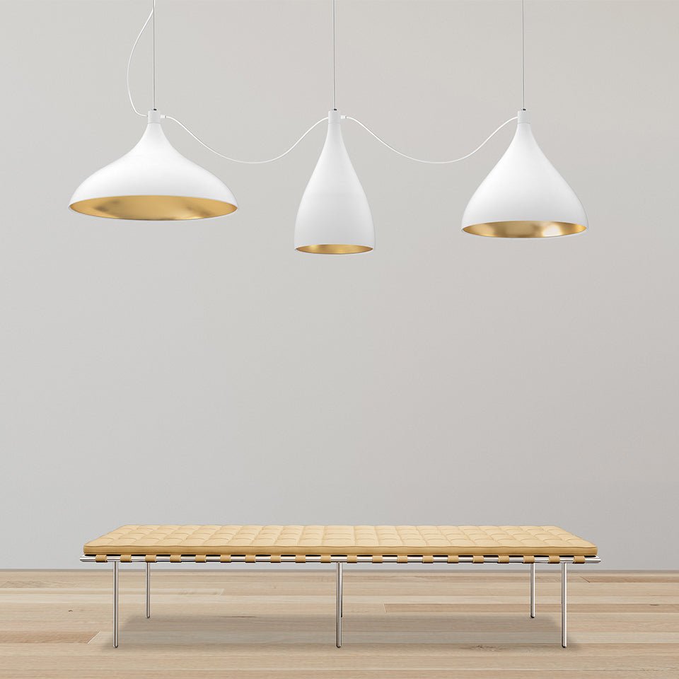 Suspension Swell String - Blanc by Pablo Designs | Luminaires & cie