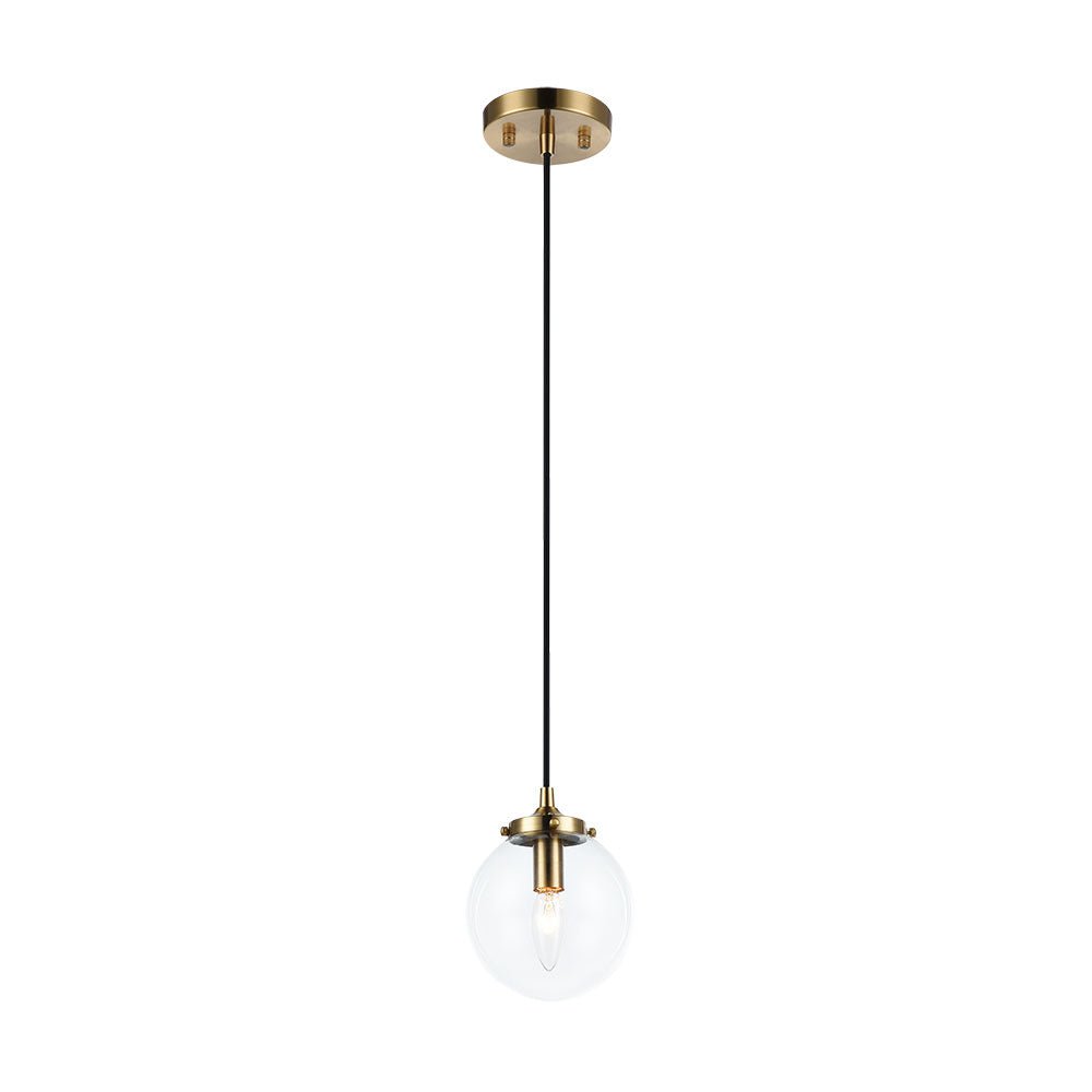 Suspension The Bougie - Laiton doré vieilli Clair Simple by Matteo Lighting | Luminaires & cie