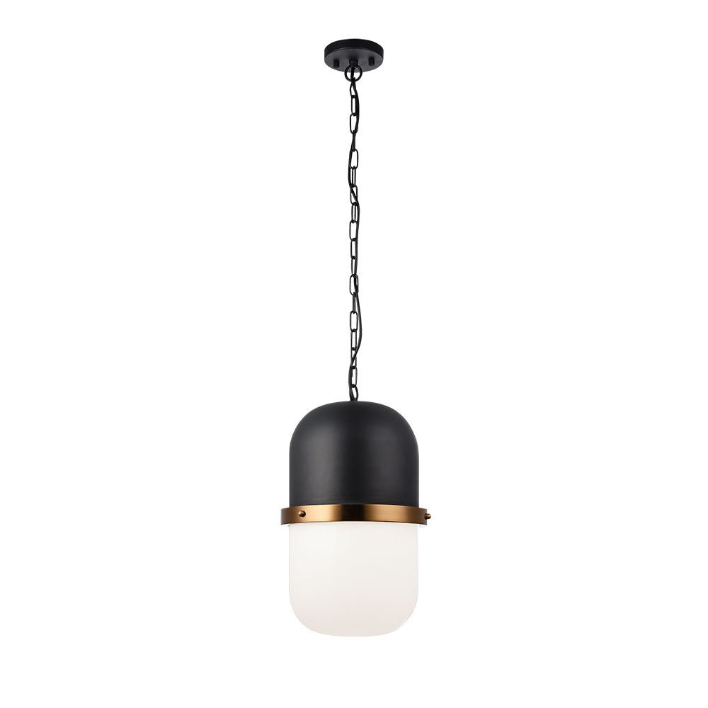 Suspension Tillie - Noir mat 19" Opale by Matteo Lighting | Luminaires & cie